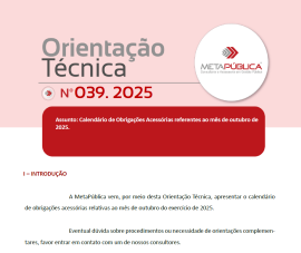 Imagem da notícia ORIENTAÇÃO TÉCNICA Nº 39/2025